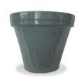 Ceramo Ceramo 243297 8.5 x 7.5 in. Powder Coated Ceramic Standard Planter; Gray - Pack of 10 243297